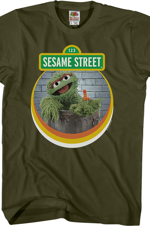 Slimey and Oscar The Grouch Sesame Street T-Shirtmain product image