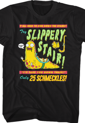 Slippery Stair Rick and Morty T-Shirt