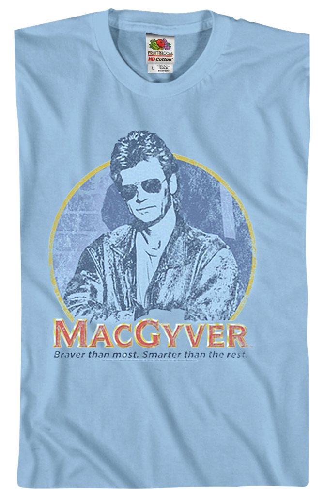 MacGyver Officially Licensed "It" T-Shirt - Red Crewneck Tee For Fans - View #3