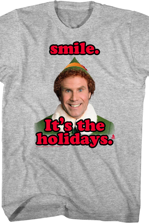 Smile It's The Holidays Elf T-Shirtmain product image