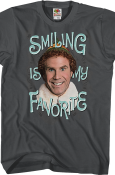 Smiling Is My Favorite Elf T-Shirt