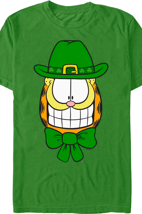 Smiling Leprechaun Garfield T-Shirtmain product image