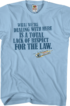 Smokey and the Bandit Respect Shirt