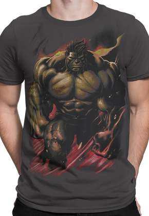Smoldering Incredible Hulk Marvel Comics T-Shirt