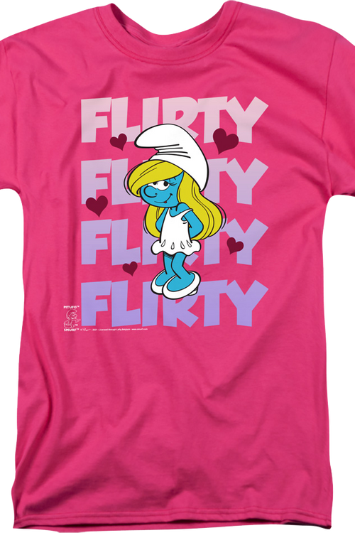 Smurfette Flirty Smurfs T-Shirtmain product image