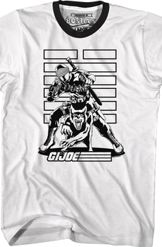 Snake Eyes Noir GI Joe Ringer Shirt