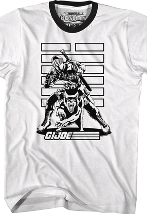Snake Eyes Noir GI Joe Ringer Shirt