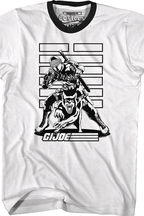 Snake Eyes Noir GI Joe Ringer Shirtmain product image