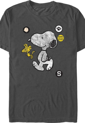 Icons Snoopy And Woodstock Peanuts T-Shirt