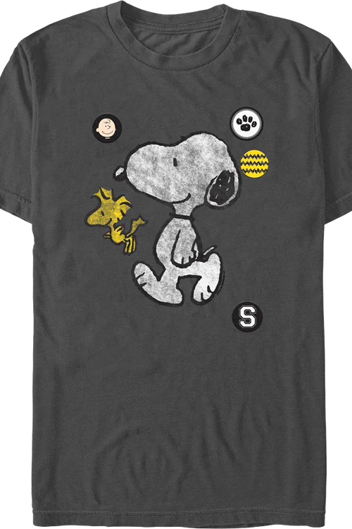 Icons Snoopy And Woodstock Peanuts T-Shirtmain product image