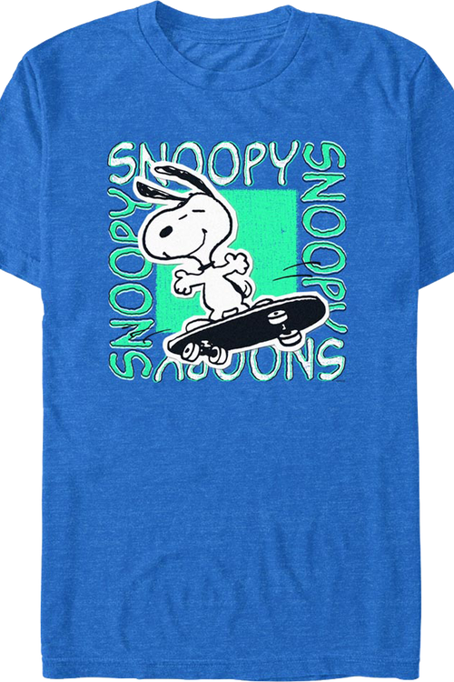 Snoopy's Skateboard Peanuts T-Shirtmain product image