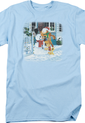 Snowman Garfield T-Shirt