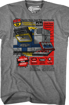 Soundwave Stereo Cassette Transformers T-Shirt