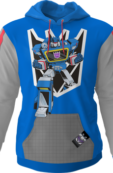 Soundwave Vintage Striped Sleeve Transformers Hoodie