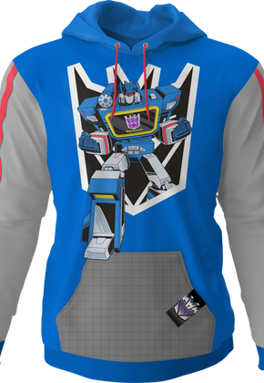 Soundwave Vintage Striped Sleeve Transformers Hoodie