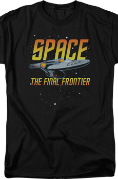 Space The Final Frontier Star Trek T-Shirt