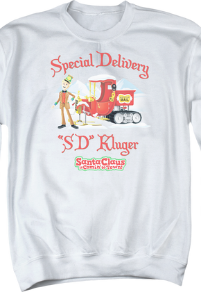 Special Delivery Santa Claus Is Comin' To Town Sweatshirt