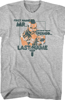 Spell Check Mr. T Shirt