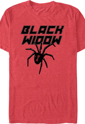 Spider Logo Black Widow Marvel Comics T-Shirt