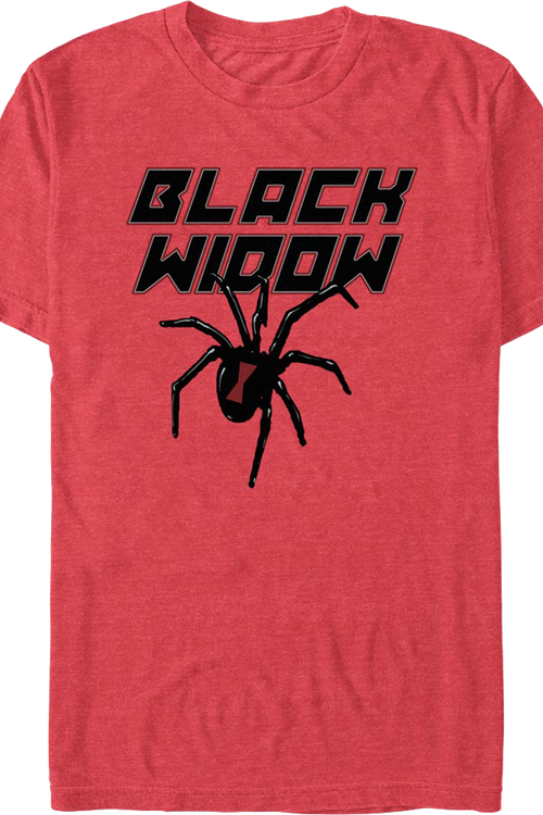 Spider Logo Black Widow Marvel Comics T-Shirtmain product image