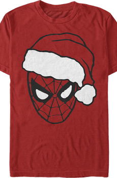 Spider-Man Santa Claus Hat Marvel Comics T-Shirt