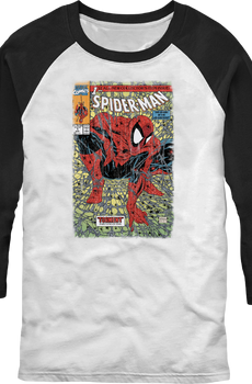 Spider-Man Torment Comic Cover Raglan Baseball Shirt