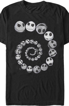 Spiraling Skellington Nightmare Before Christmas T-Shirt
