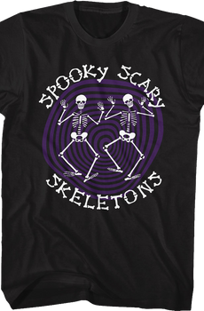 Spiraling Spooky Scary Skeletons T-Shirt