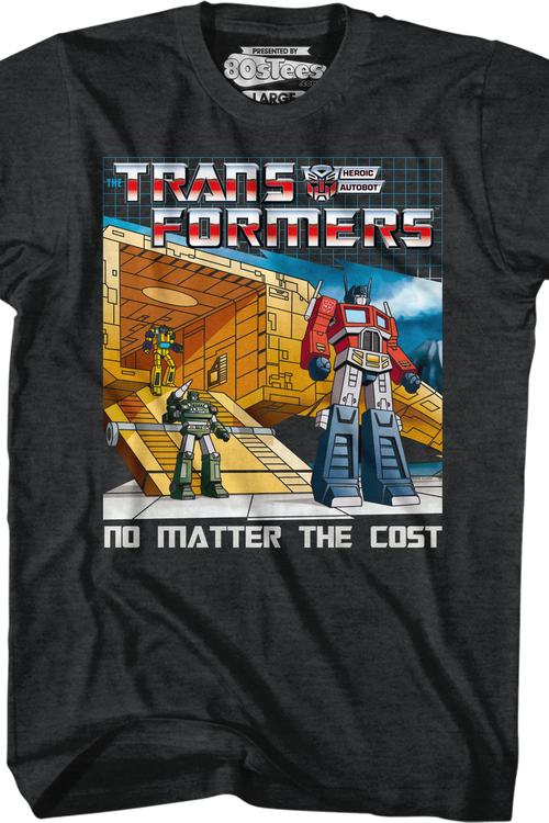 No Matter The Cost Black Heather Transformers T-Shirtmain product image