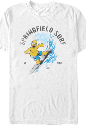 Springfield Surf Simpsons T-Shirt
