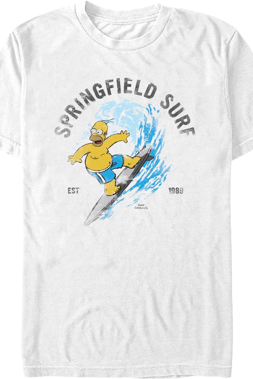 Springfield Surf Simpsons T-Shirtmain product image