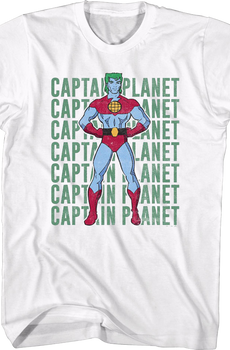 Stacked Logo Captain Planet T-Shirt