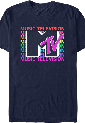 Stacked Music Television MTV Shirt