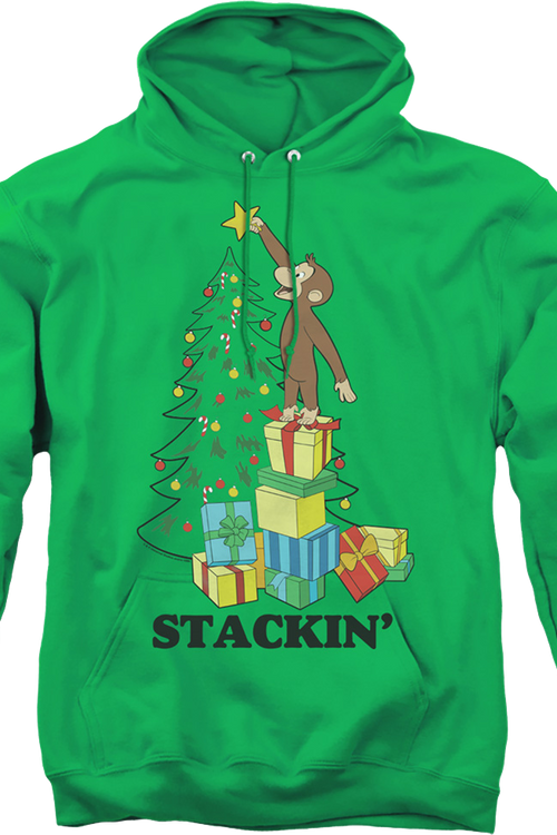 Stackin' Curious George Christmas Hoodiemain product image