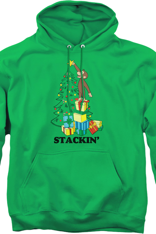 Stackin' Curious George Christmas Hoodiemain product image