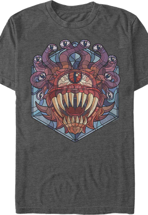 Stained Glass Beholder Dungeons & Dragons T-Shirt