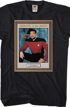 Star Trek Commander Riker Employee of the Month T-Shirt
