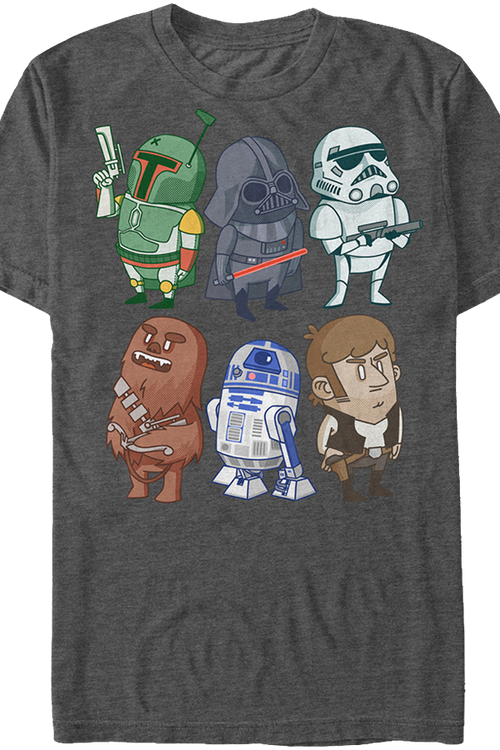 Star Wars Cartoon Characters T-Shirtmain product image