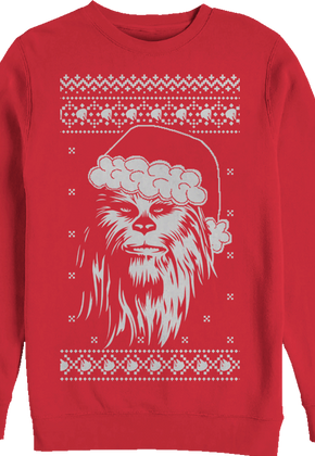 Star Wars Santa Hat Chewbacca Sweatshirt