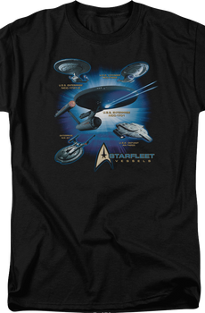 Starfleet Vessels Star Trek T-Shirt