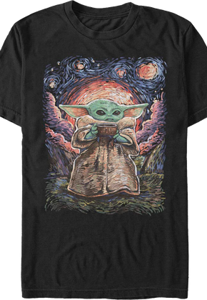 Starry Child The Mandalorian Star Wars T-Shirt