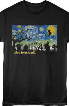 Starry Night Salem Massachusetts T-Shirt