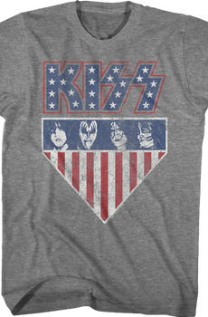 Stars And Stripes KISS T-Shirt