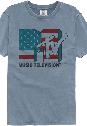 Stars And Stripes MTV Comfort Colors Brand T-Shirt