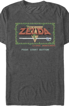 Start Screen Legend of Zelda T-Shirt