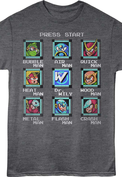 Start Screen Mega Man T-Shirt