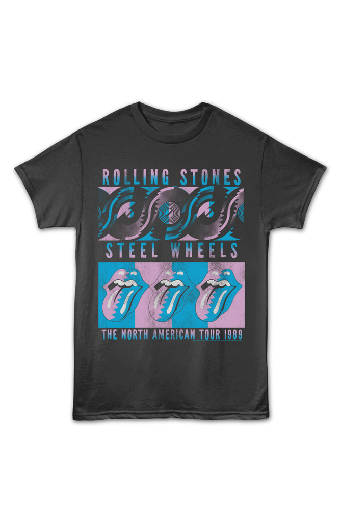 Steel Wheels North American Tour 1989 Rolling Stones T-Shirt Steel Wheels North American Tour 1989 Rolling Stones T-Shirt