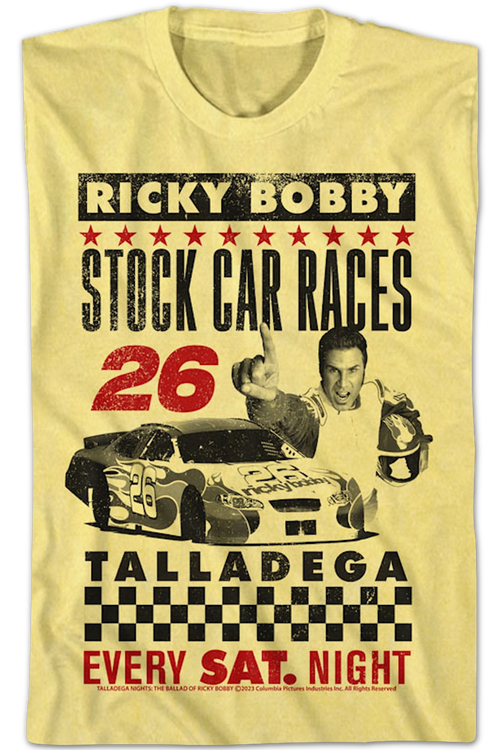 Stock Car Races Talladega Nights T-Shirtmain product image