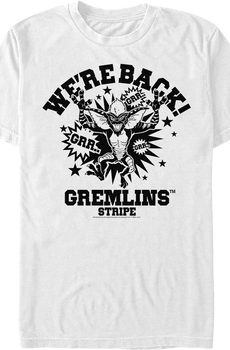 Stripe We're Back Gremlins T-Shirt