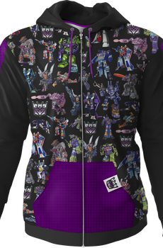 Striped Decepticons Transformers Hoodie